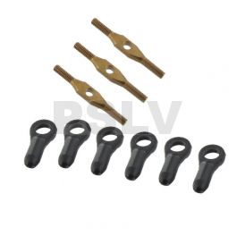 HPTB010  Heli Option Ti Turnbuckles M1.8x19 (3pcs) T-REX450pro 